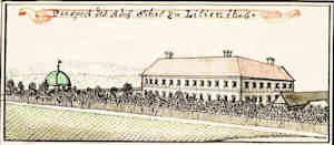 Prospect des Adelh. Sitzes zu Lilienthal - Pałac, widok ogólny
